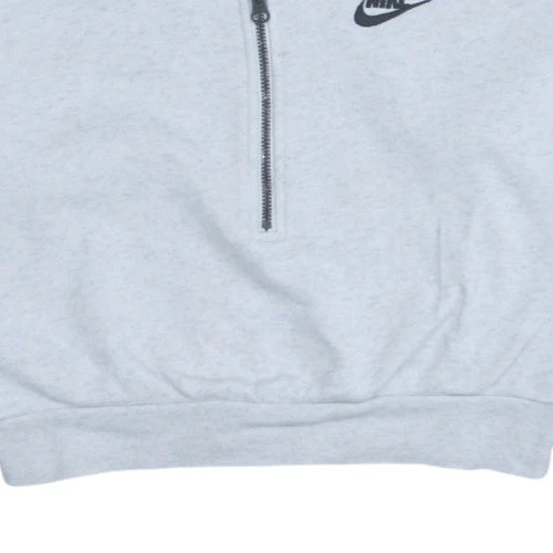 Nike Womens Grey 1/2 Zip Cropped Sweatshirt XS - Image 7