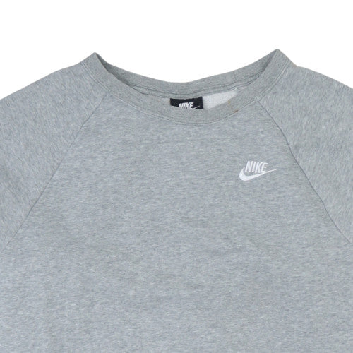 Nike Women's Grey Crew Neck Pullover Sweatshirt 1X Cotton Blend - Image 8