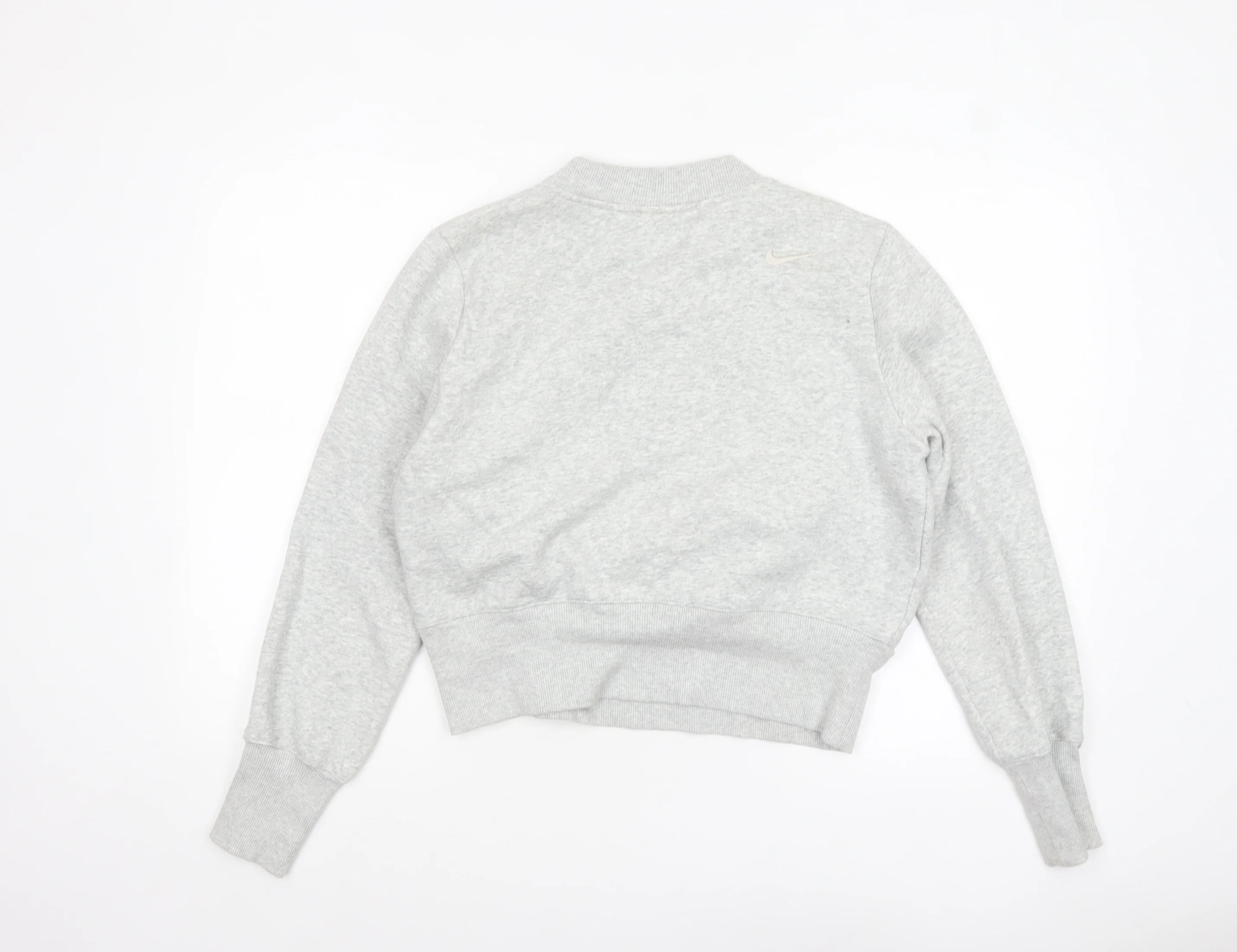 Nike Womens Grey Crew Neck Pullover Sweatshirt Size M - Image 3