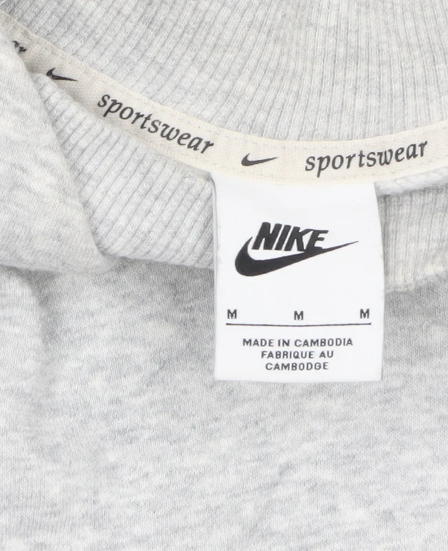 Nike Womens Grey Crew Neck Pullover Sweatshirt Size M - Image 5