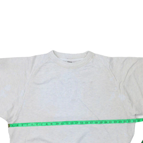 Nike Womens Grey Embroidered Pullover Sweatshirt Size L - Image 3