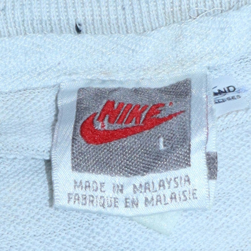 Nike Womens Grey Embroidered Pullover Sweatshirt Size L - Image 5