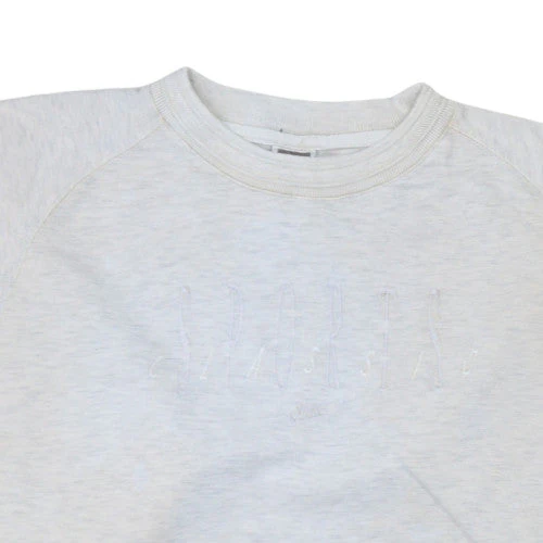 Nike Womens Grey Embroidered Pullover Sweatshirt Size L - Image 6
