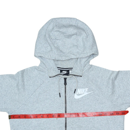 Nike Women's Grey Full Zip Hoodie Small - Classic Sportswear - Image 2
