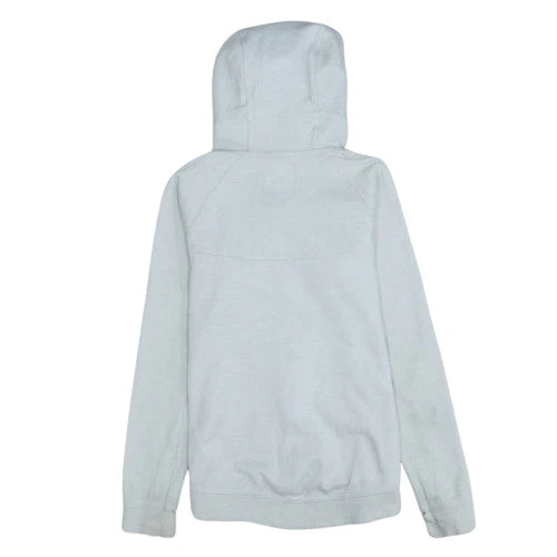 Nike Women's Grey Full Zip Hoodie Small Cotton Blend Sportswear - Image 4