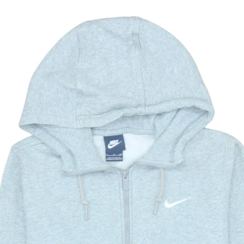 Nike Womens Grey Full Zip Hoodie Small Cotton Blend Sweatshirt - Image 8
