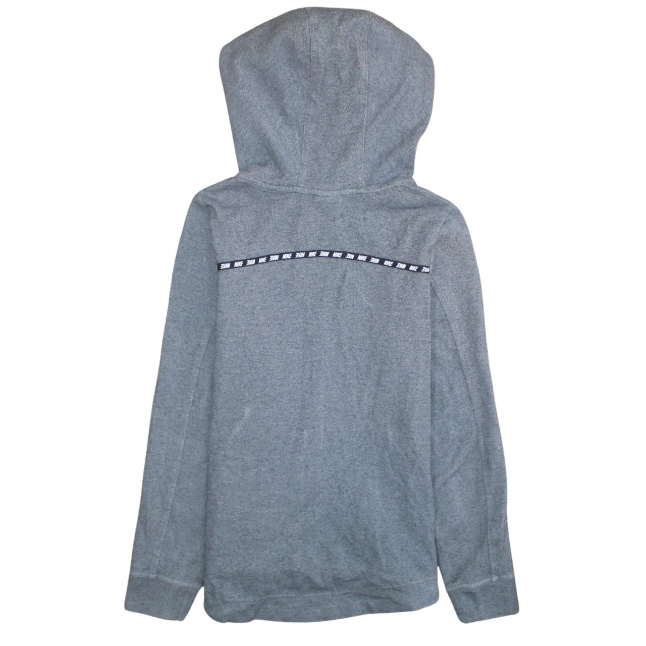 Nike Womens Grey Full Zip Hoodie XS Cotton Blend Sportswear - Image 4