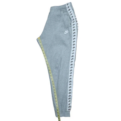 Nike Womens Grey Jogger Sweatpants L Side Stripe Activewear - Image 2