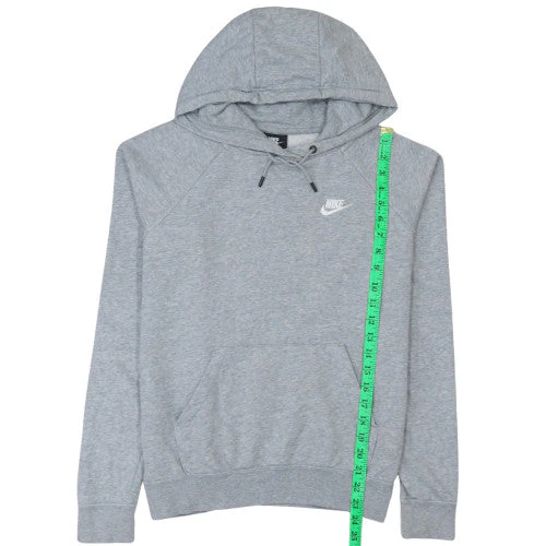 Nike Womens Grey Pullover Hoodie Small Classic Cotton Casual - Image 3