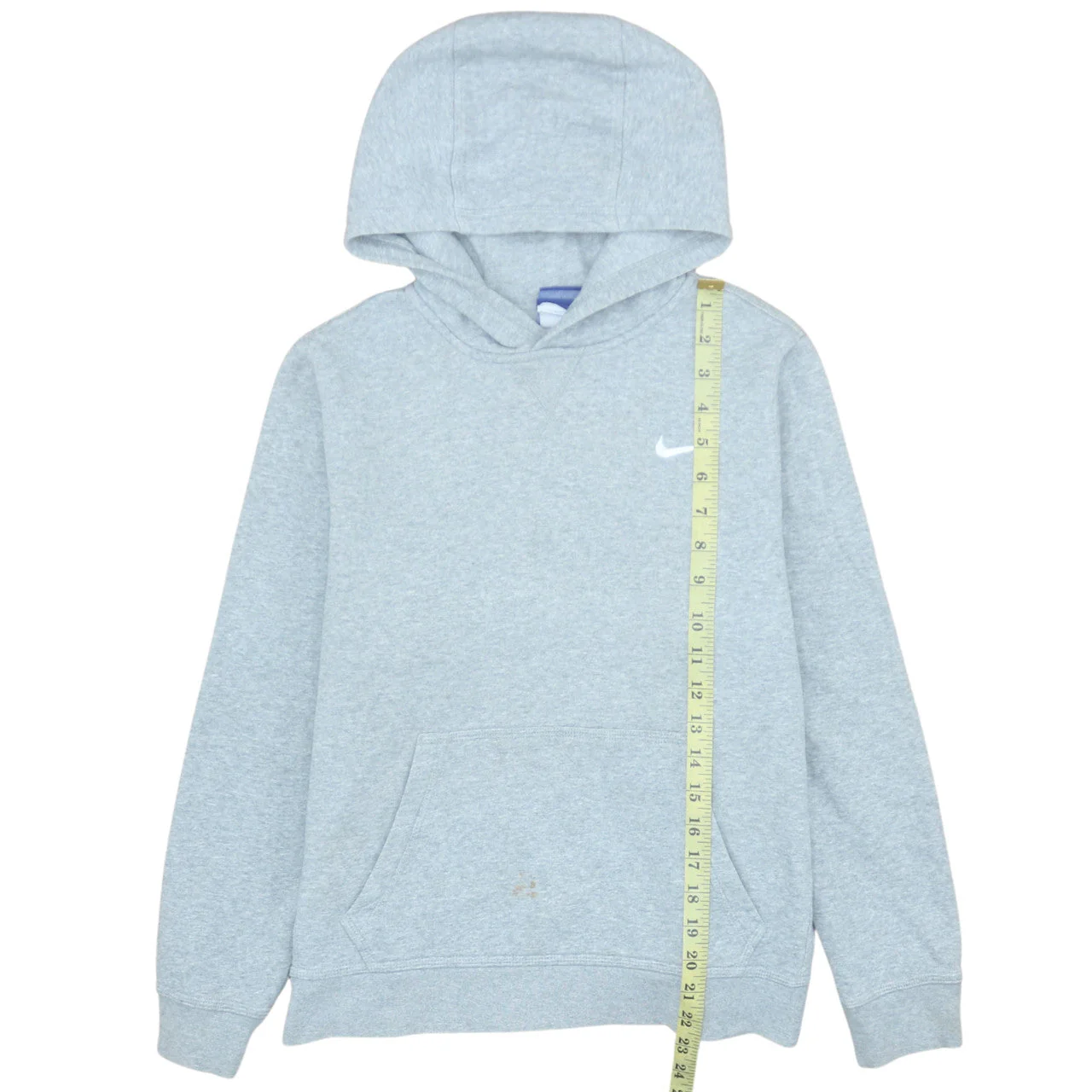 Nike Womens Grey Pullover Hoodie Sweatshirt Size M Cotton Blend - Image 2