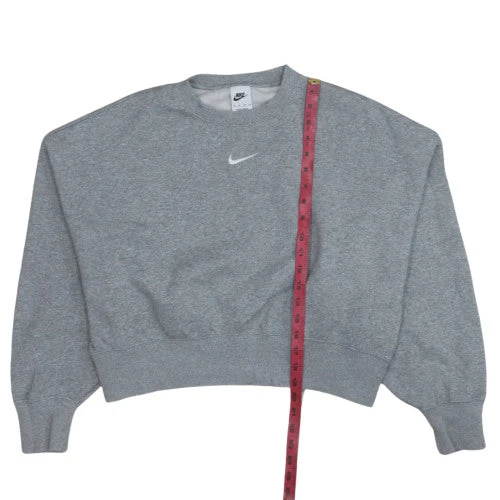 Nike Womens Grey XS Crew Neck Pullover Sweatshirt - Image 3