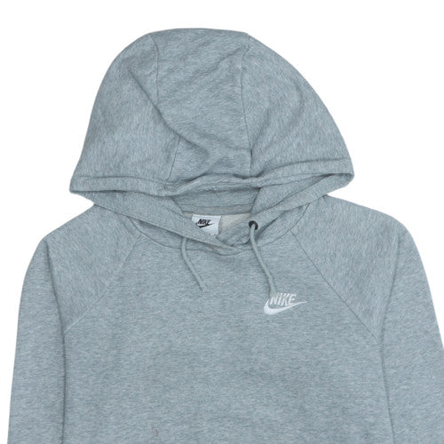 Nike Womens Grey XS Pullover Hoodie with Logo Front Pocket - Image 7