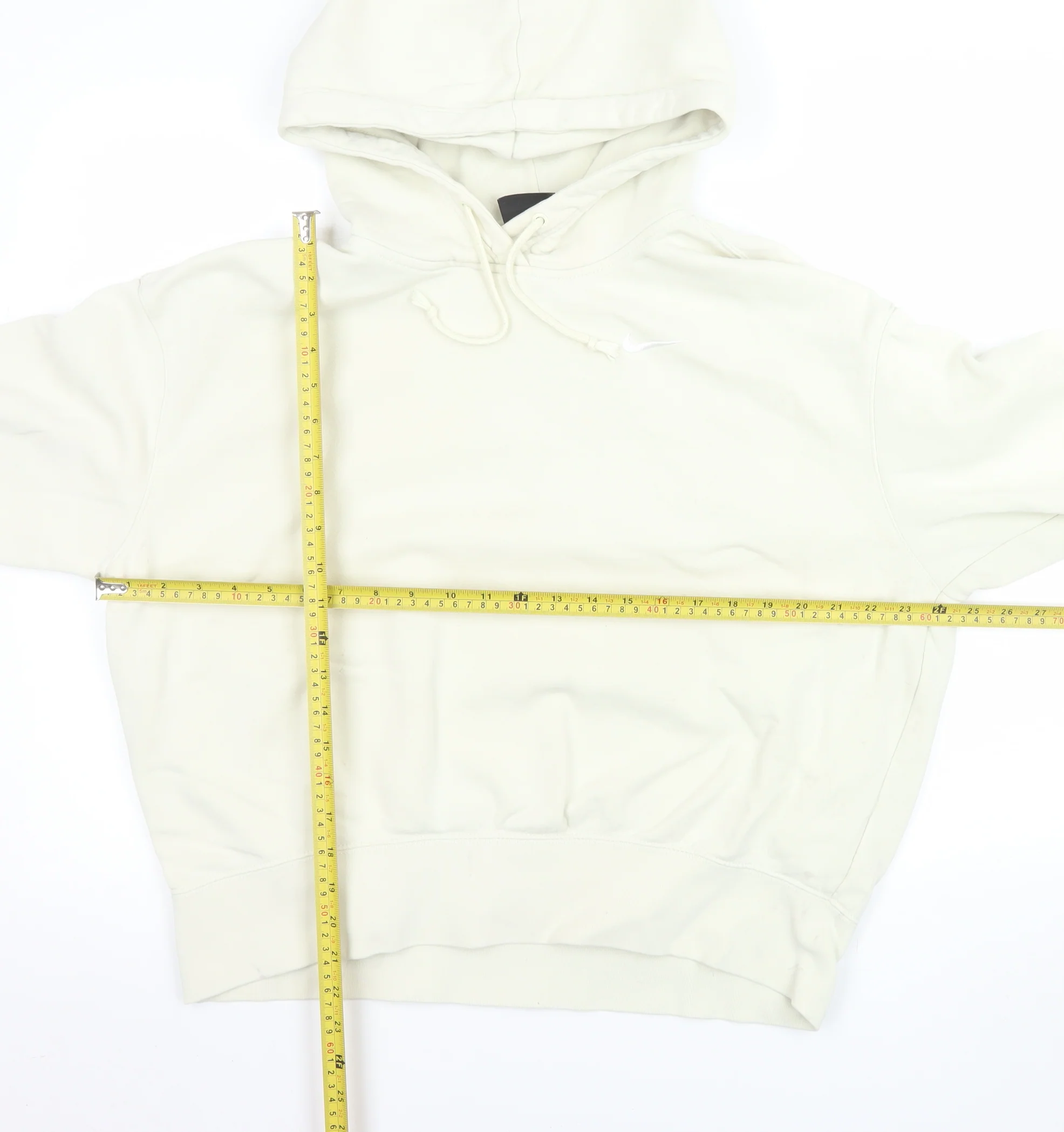 Nike Women's Ivory Pullover Hoodie M Regular Fit Fleece - Image 2
