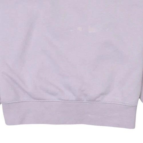 Nike Women's Lilac Cotton Blend Crew Neck Sweatshirt Size S - Image 7