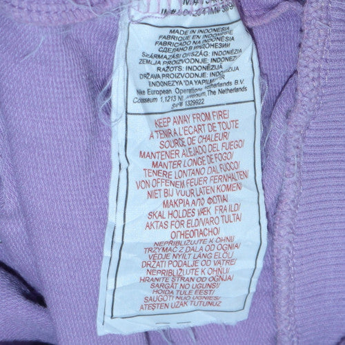 Nike Womens Lilac Full Zip Hoodie XL Cotton Blend Casual - Image 5
