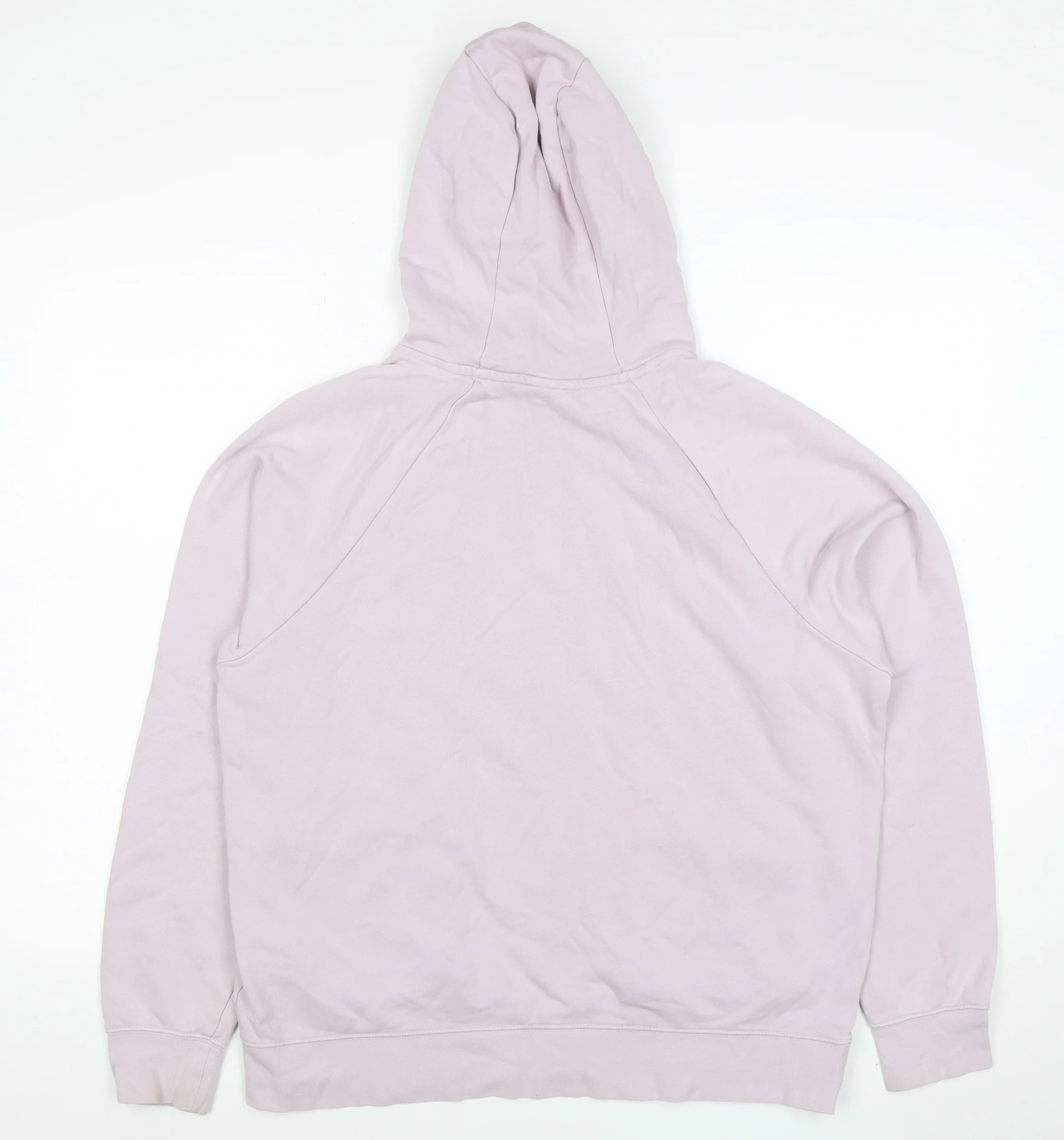 Nike Womens Lilac Pullover Hoodie M Cotton Blend Pockets - Image 3