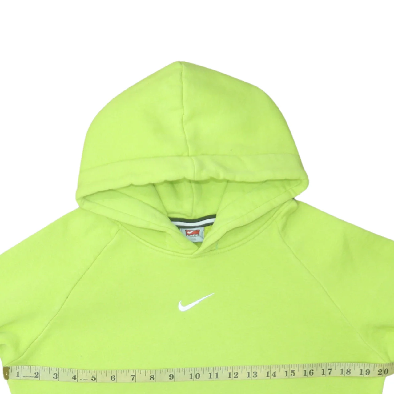 Nike Womens Lime Green Pullover Hoodie XXL Relaxed Fit Sweatshirt - Image 3
