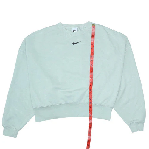 Nike Womens Mint Green Crew Neck Pullover Sweatshirt L Cotton Blend - Image 2
