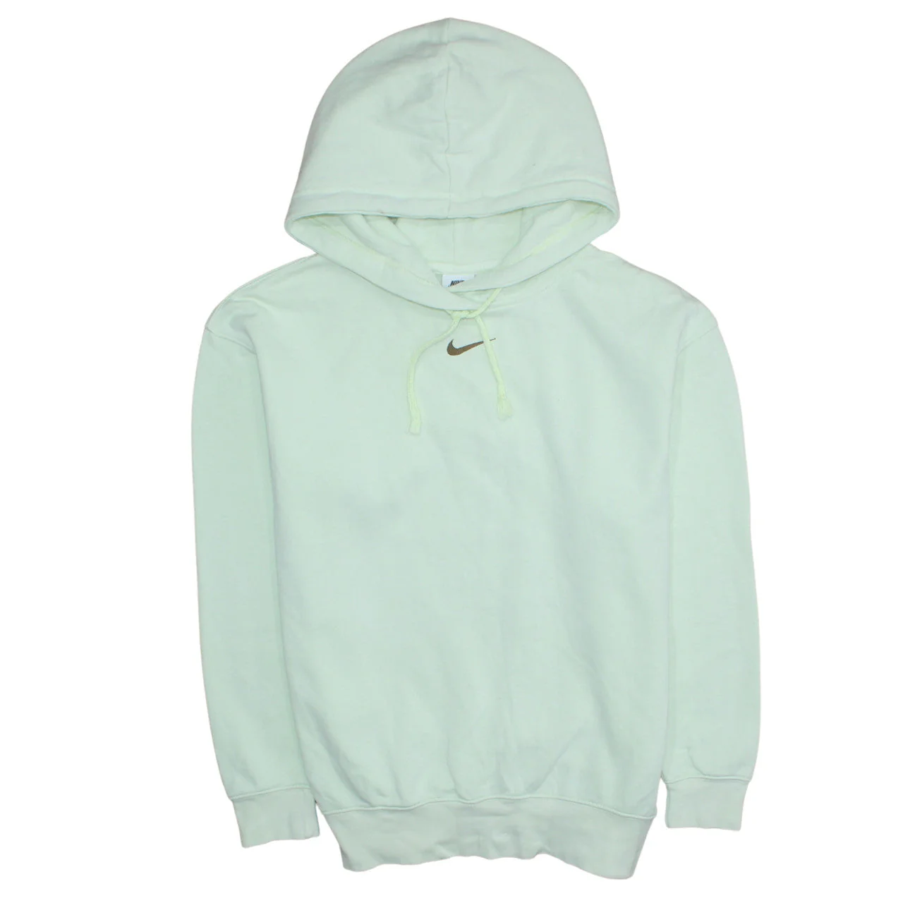 Nike Women's Mint Green Pullover Hoodie XS Cotton Blend