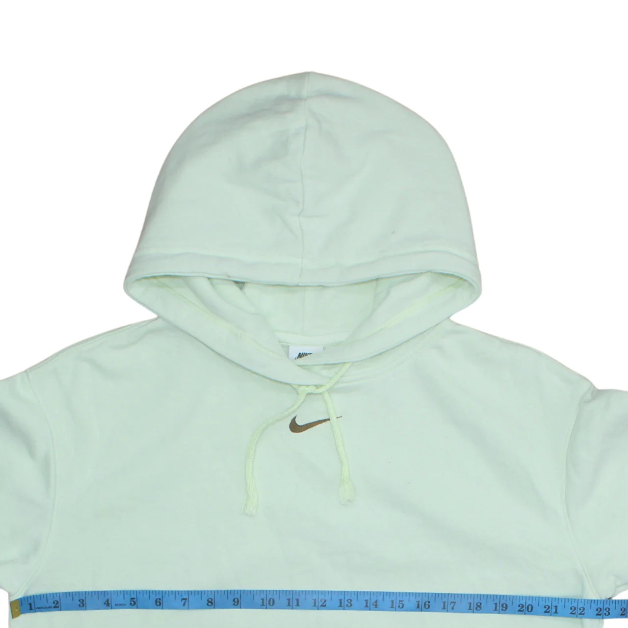 Nike Women's Mint Green Pullover Hoodie XS Cotton Blend - Image 2