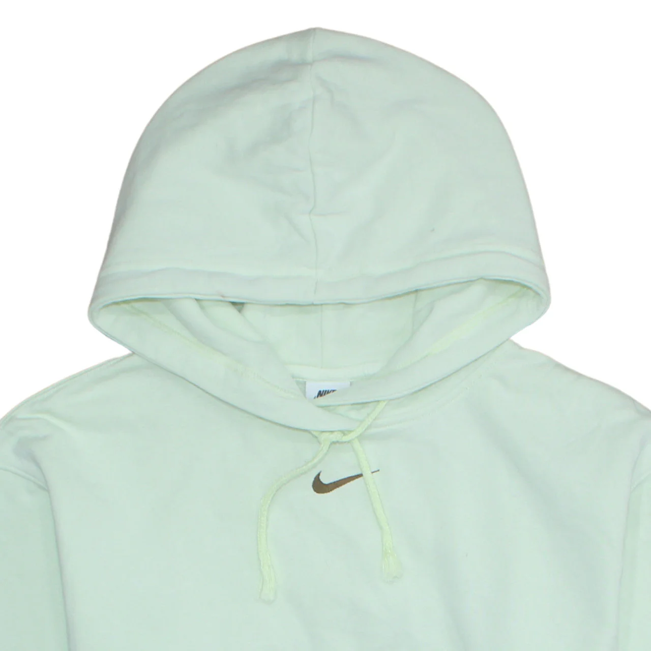Nike Women's Mint Green Pullover Hoodie XS Cotton Blend - Image 7
