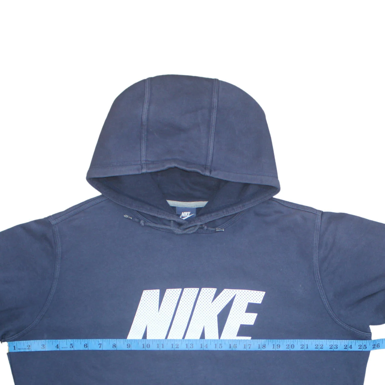 Nike Womens Navy Blue XL Pullover Hoodie Sweatshirt Cotton Blend - Image 2