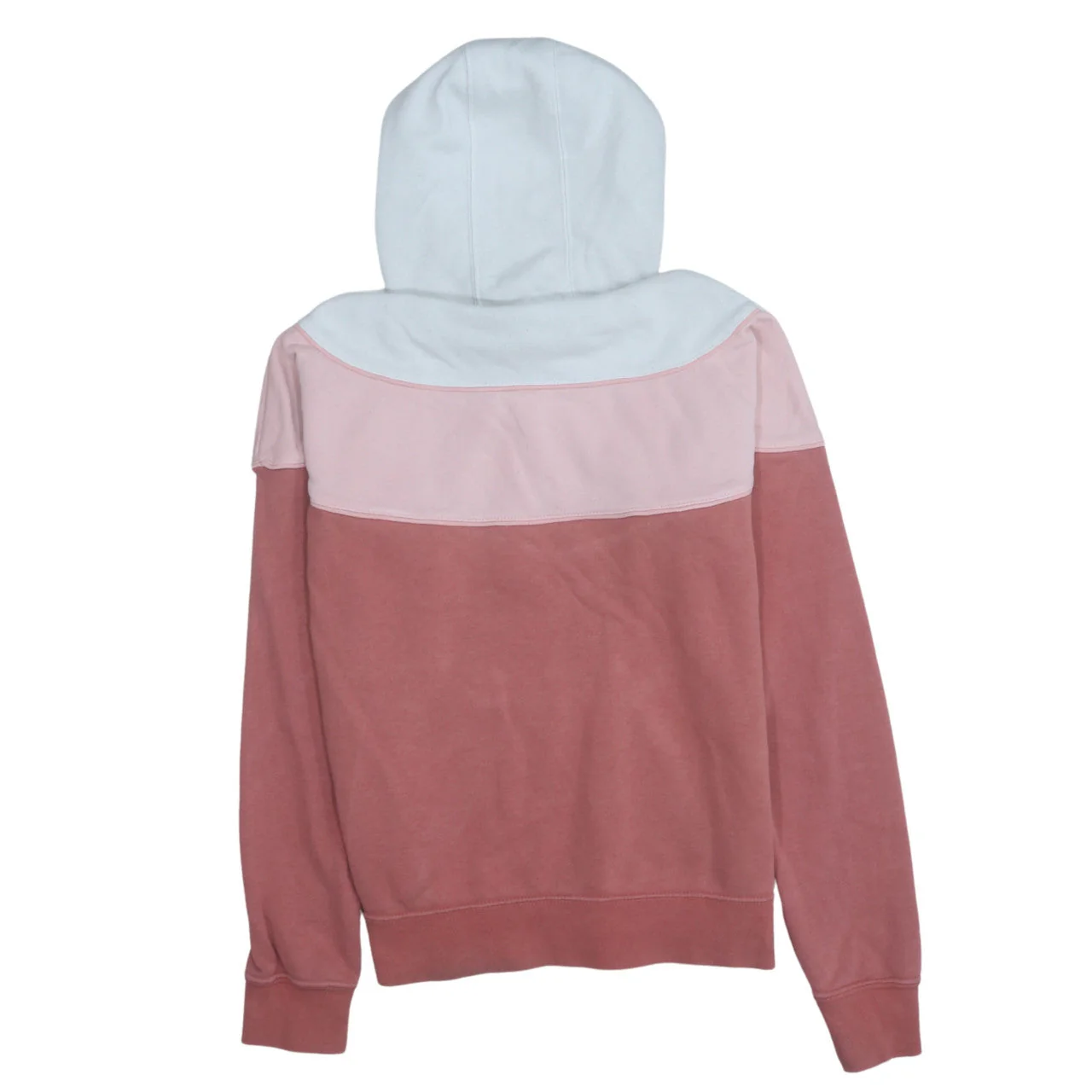 Nike Womens Pink Colourblock Pullover Hoodie XS Cotton Blend - Image 4
