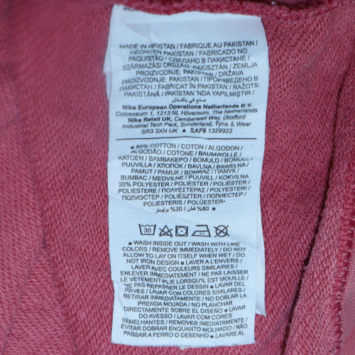 Nike Womens Pink Crew Neck Pullover Sweatshirt Size M Cotton Blend - Image 6