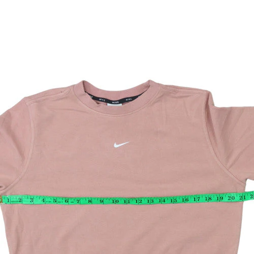 Nike Womens Pink Dri-FIT Crew Neck Pullover Sweatshirt Size S - Image 2