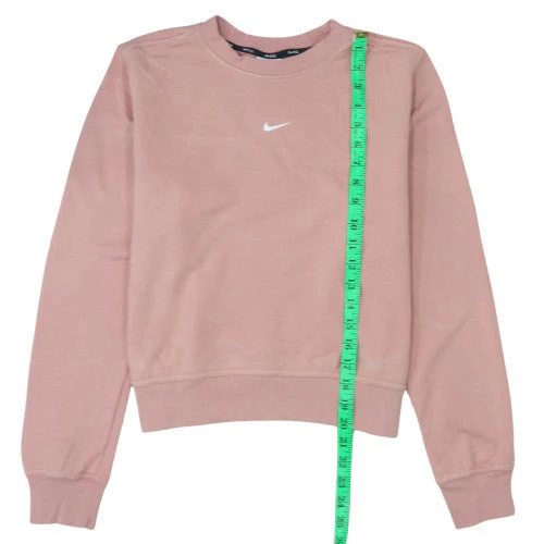 Nike Womens Pink Dri-FIT Crew Neck Pullover Sweatshirt Size S - Image 3
