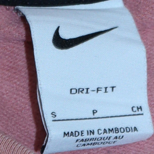 Nike Womens Pink Dri-FIT Crew Neck Pullover Sweatshirt Size S - Image 5