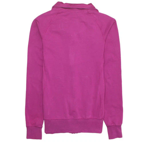 Nike Women's Pink Dri-FIT Full Zip Sweatshirt Size S - Image 4