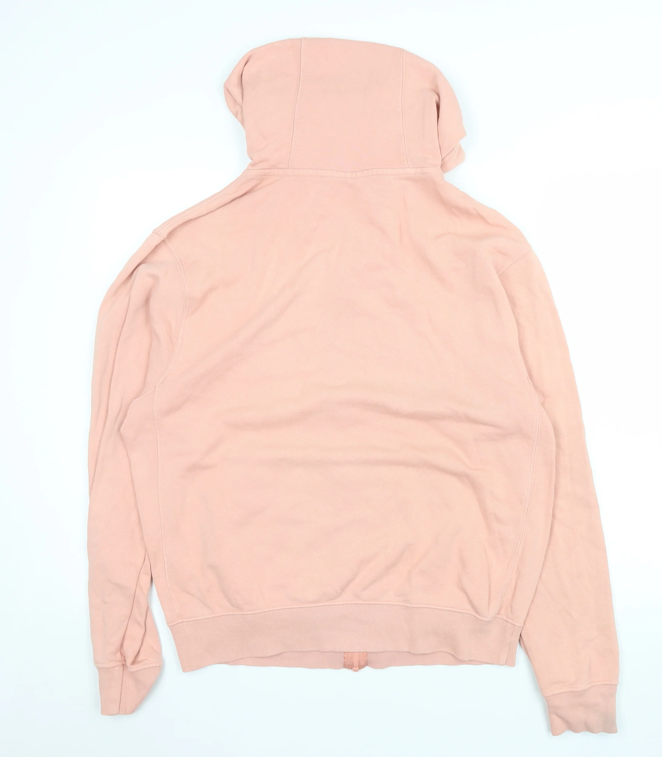 Nike Womens Pink Full Zip Hooded Jacket Size S Casual Cotton - Image 3