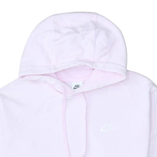 Nike Womens Pink Pullover Hoodie Medium Cotton Blend Casual - Image 7