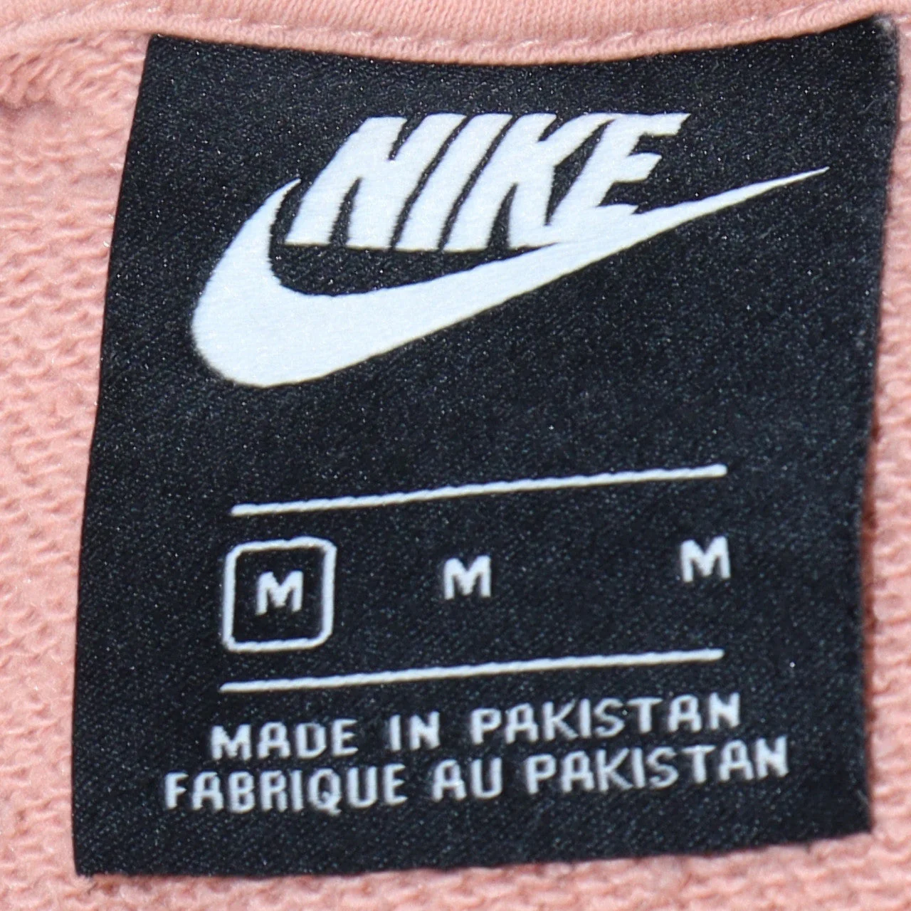 Nike Women's Pink Pullover Hoodie Medium Cotton Blend Casual - Image 5