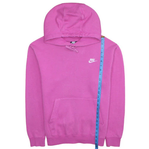 Nike Women's Pink Pullover Hoodie Size S Cotton Blend - Image 3