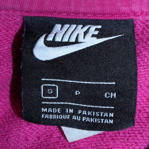 Nike Womens Pink Pullover Hoodie Small Cotton Blend Casual - Image 5