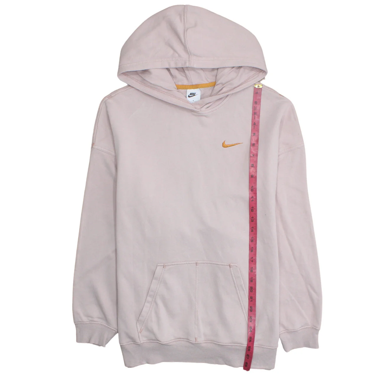 Nike Womens Pink Pullover Hoodie Sweatshirt Medium Cotton Blend - Image 3