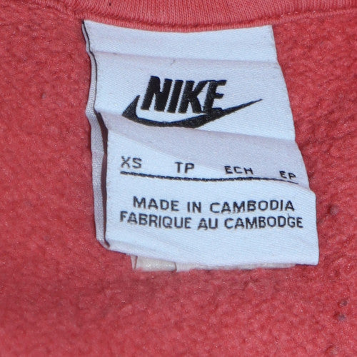 Nike Womens Pink Pullover Hoodie XS Hooded Sweatshirt - Image 5