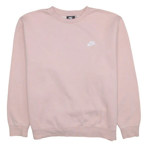 Nike Womens Pink Pullover Sweatshirt XL Cotton Blend Crew Neck