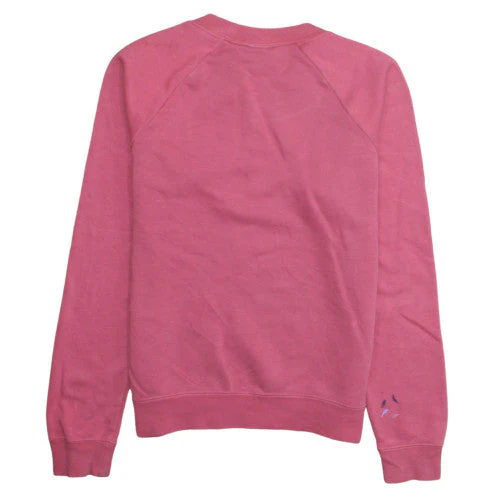 Nike Womens Pink XS Pullover Sweatshirt Crew Neck Logo Jumper - Image 4