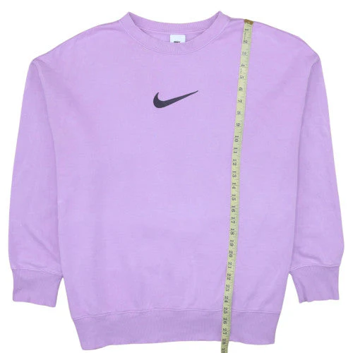 Nike Women's Purple Crew Neck Pullover Sweatshirt Size L - Image 2