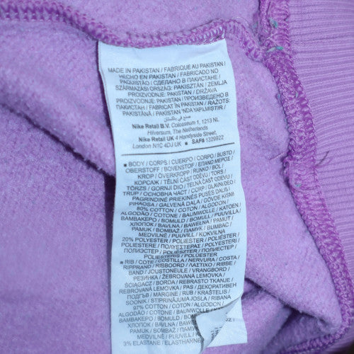 Nike Women's Purple Crew Neck Pullover Sweatshirt Size L - Image 6