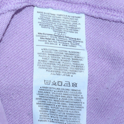 Nike Women's Purple Crew Neck Pullover Sweatshirt Size S - Image 6
