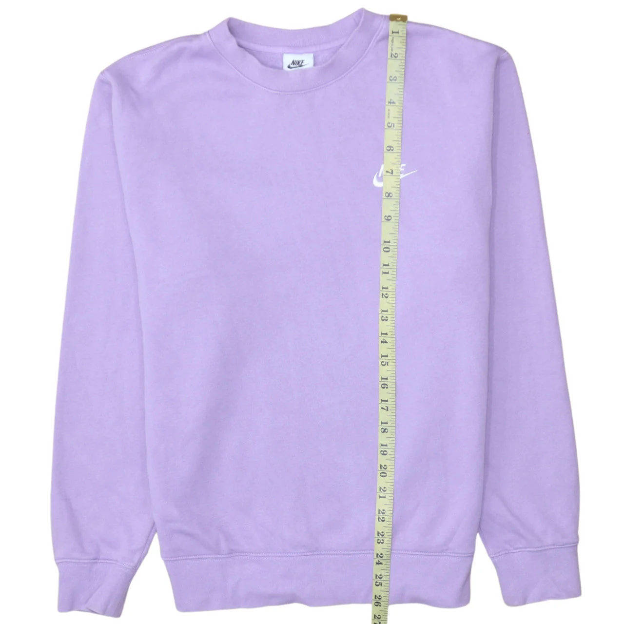Nike Women's Purple Crew Neck Pullover Sweatshirt Size S Cotton Blend - Image 2
