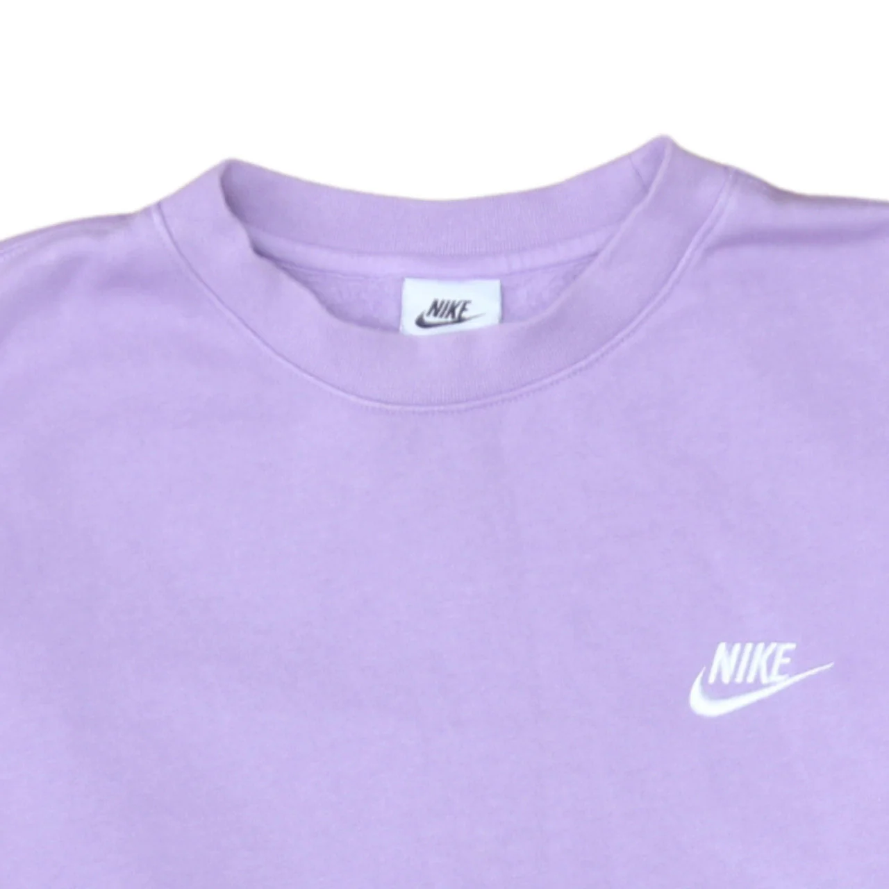 Nike Women's Purple Crew Neck Pullover Sweatshirt Size S Cotton Blend - Image 8