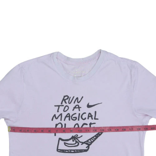 Nike Women's Purple Dri-Fit Graphic Sports T-Shirt Size S - Image 2