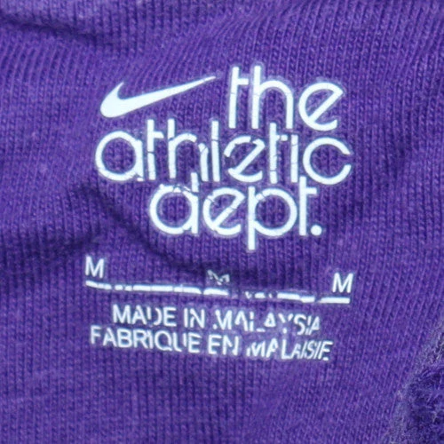 Nike Women's Purple Pullover Hoodie M Cotton Blend Athletic Dept - Image 5