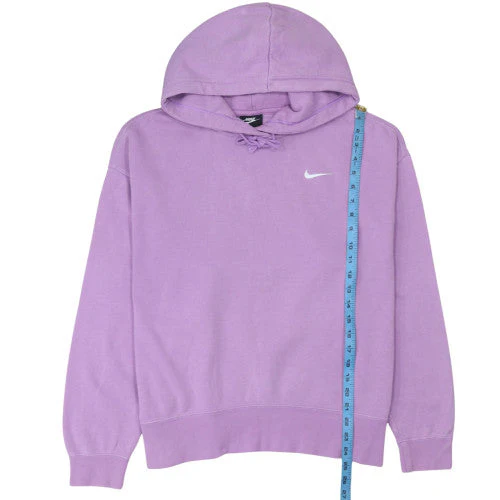 Nike Women's Purple Pullover Hoodie Size L Cotton Blend - Image 3