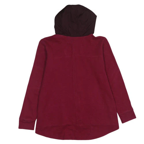 Nike Womens Red Full Zip Hoodie XL Cotton Blend Sportswear - Image 4